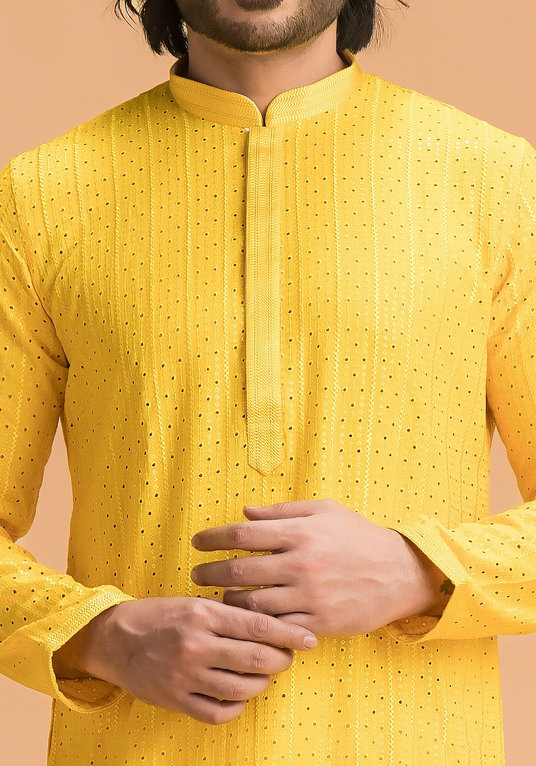 Yellow Hakoba Kurta