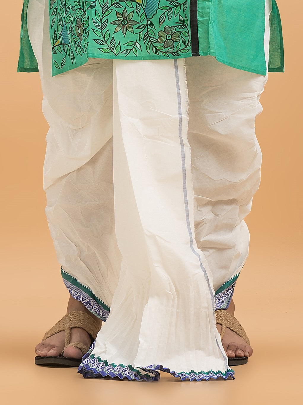 Off White Cotton Dhoti