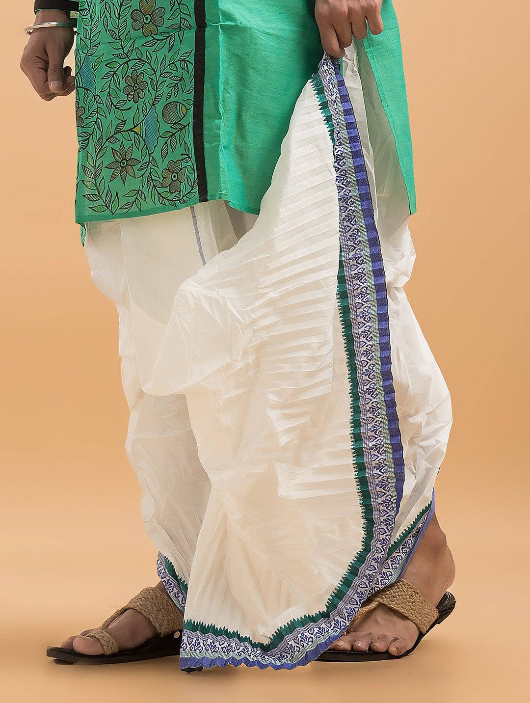 Off White Cotton Dhoti